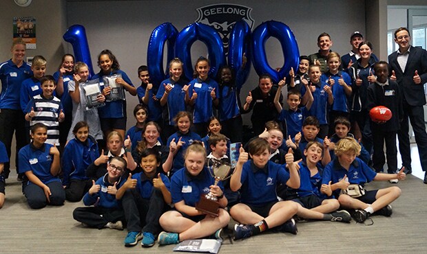2018_09_11_BioCats_hero.jpg The club’s BioCATS program today reached a significant milestone with the 10,000th student participating in the program. - Geelong Cats